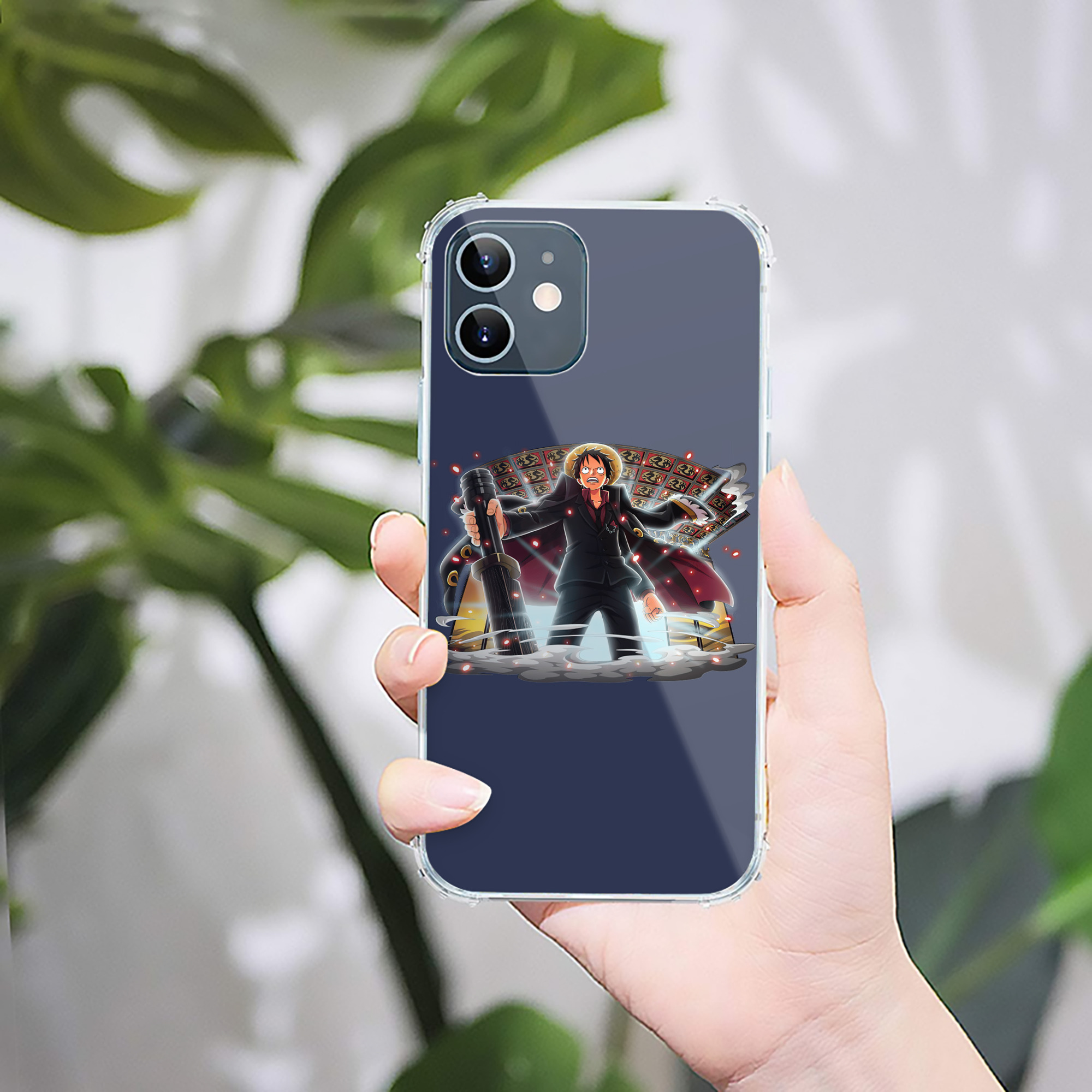 （画像用） ワンピース モンキー・D・ルフィ ONE PIECE Monkey D. Luffy 【iPhone 12シリーズ対応】透明スマホケース（クリアソフトケース）